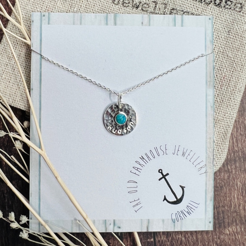 Personalised Birthstone 4mm Stone Setting Necklace