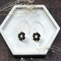 Flower Laser Cut Dangly Earrings