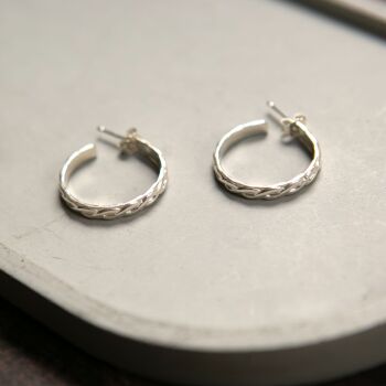 Knotted Hoop Studs