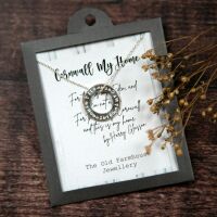 'Cornwall My Home' Washer Necklace