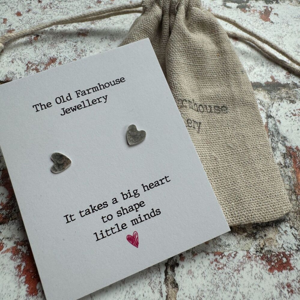 End of Term Gift - Heart Studs