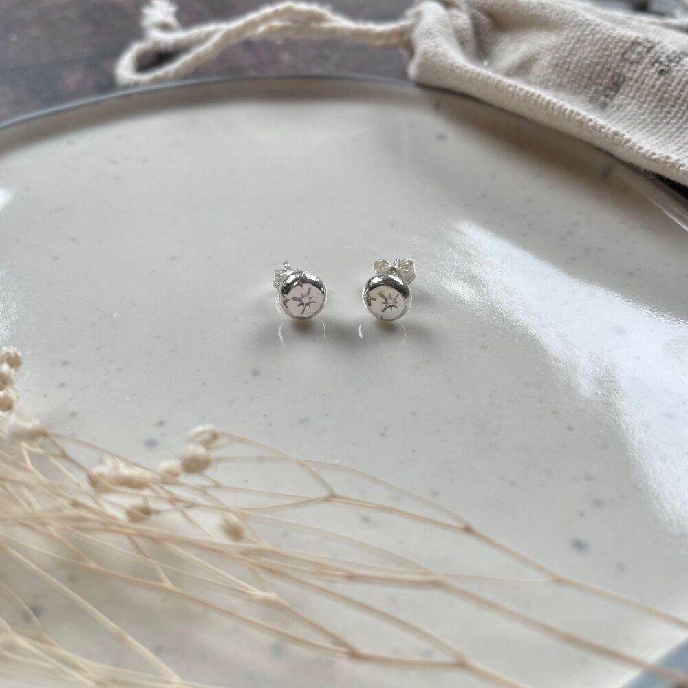 Twilight Recycled Pebble Studs