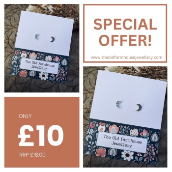 *** Special Offer *** Moon Studs