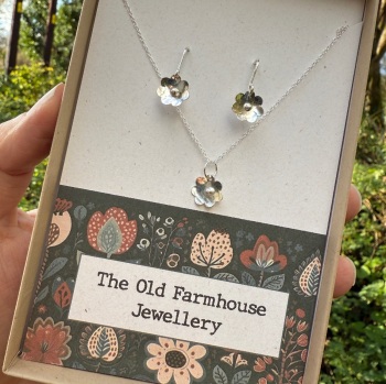 Gift Set - Sterling Silver Flower