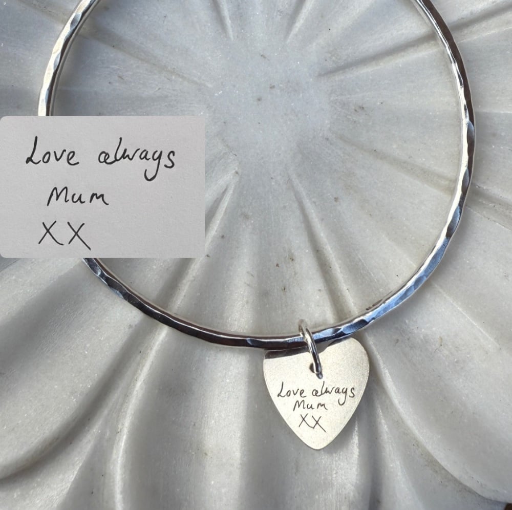 Handwritten - Heart Bangle
