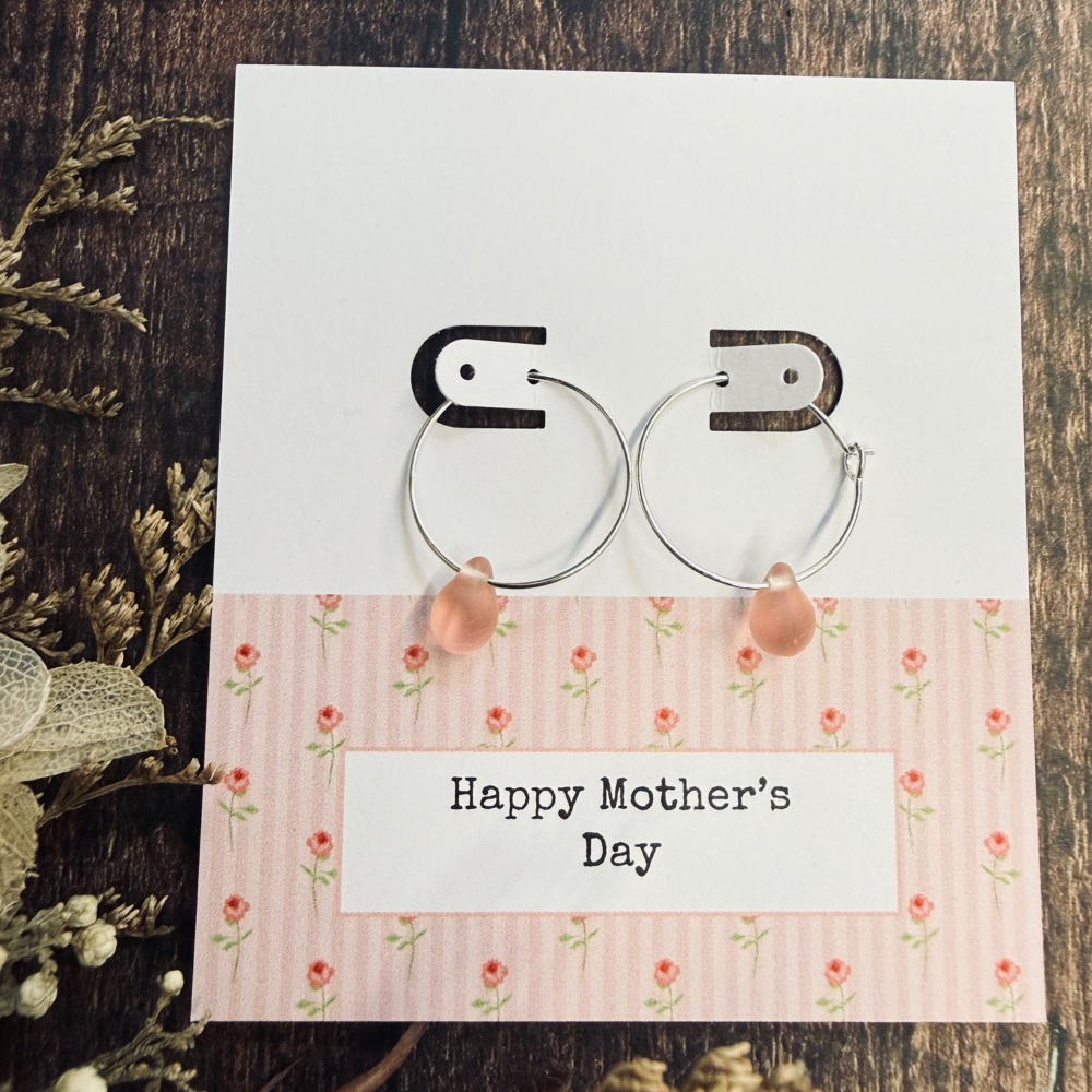 Mother's Day Rosaline Pink Hoops