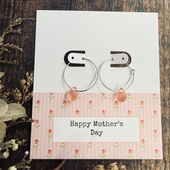 Mother's Day Rosaline Pink Hoops