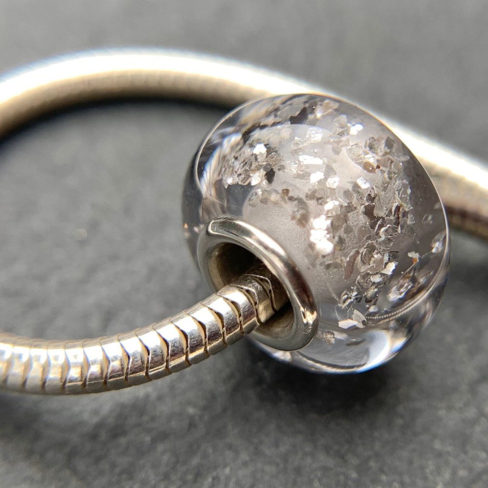 Moonlight 'Glitz' Silver Core Charm Bead