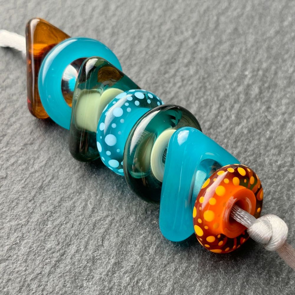 'Mish-Mash' Geometric Big Hole (4mm) Bead Assortment