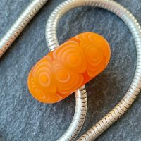 'Clementine' Big Hole Bead