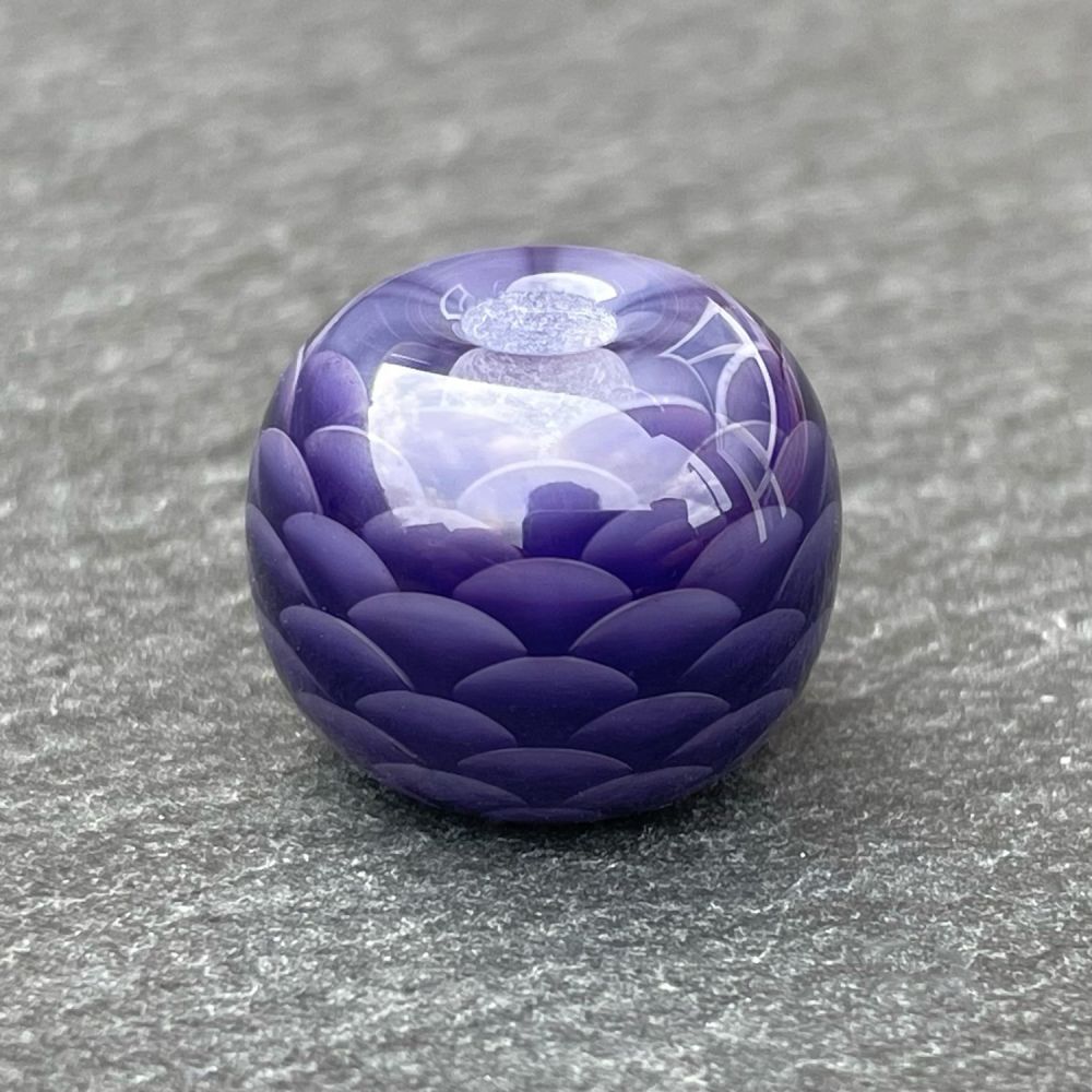 Purple 'Scales' Bead (Big Hole)