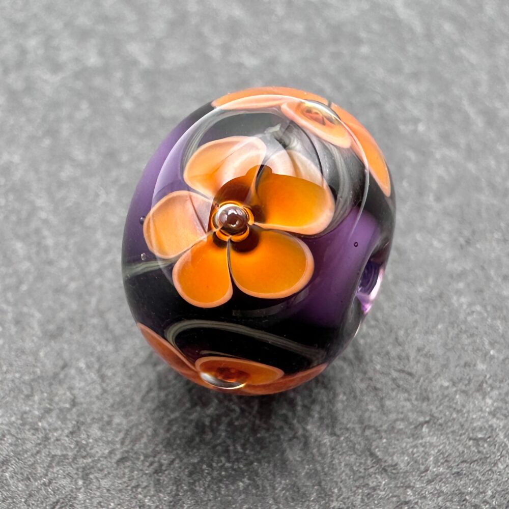 'Bloombead' - Purple & Orange