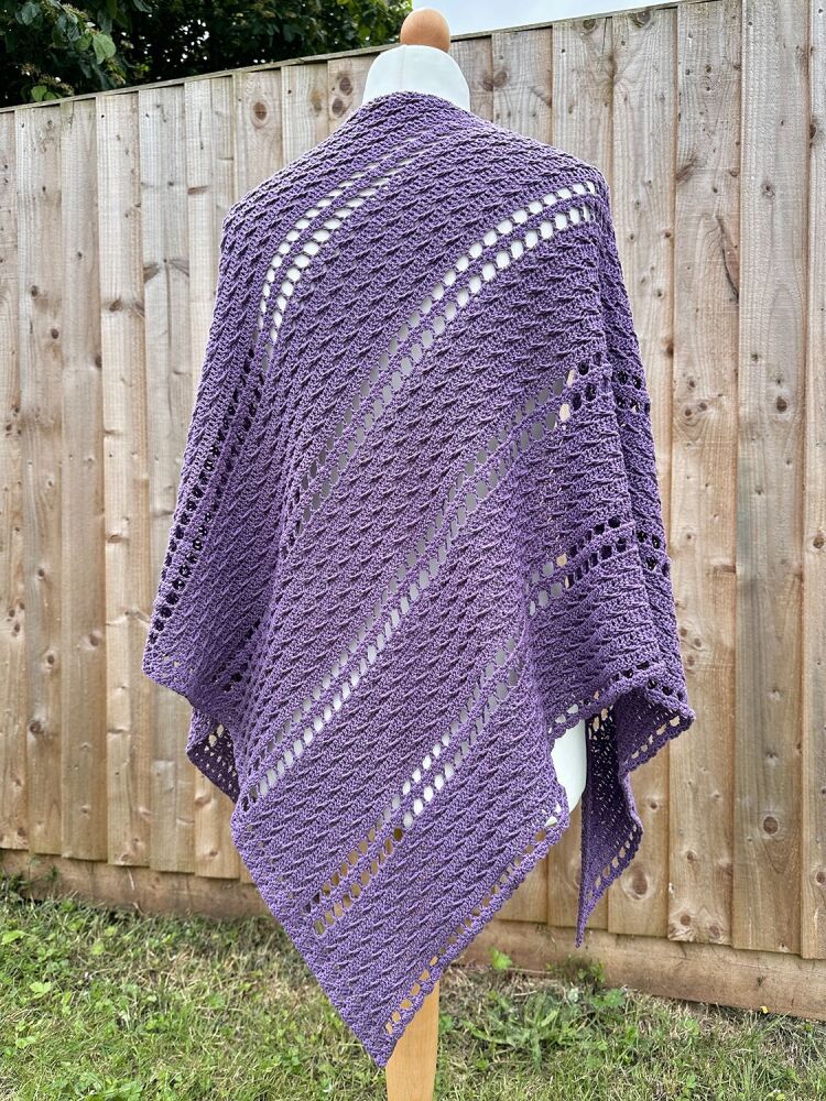 Crochet Shawl - Lavender Purple