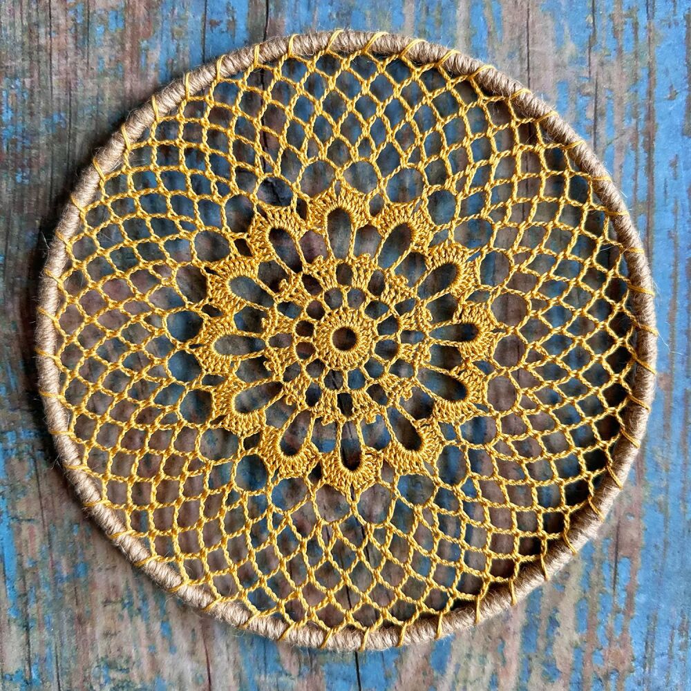 Crochet Mandala (20cm) - Sunshine