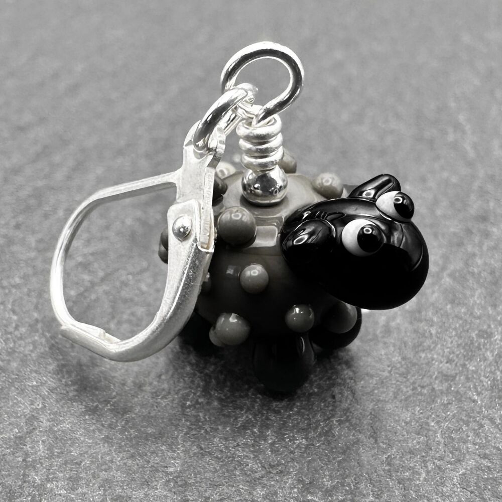 Sheep Stitch Marker - Dark Grey