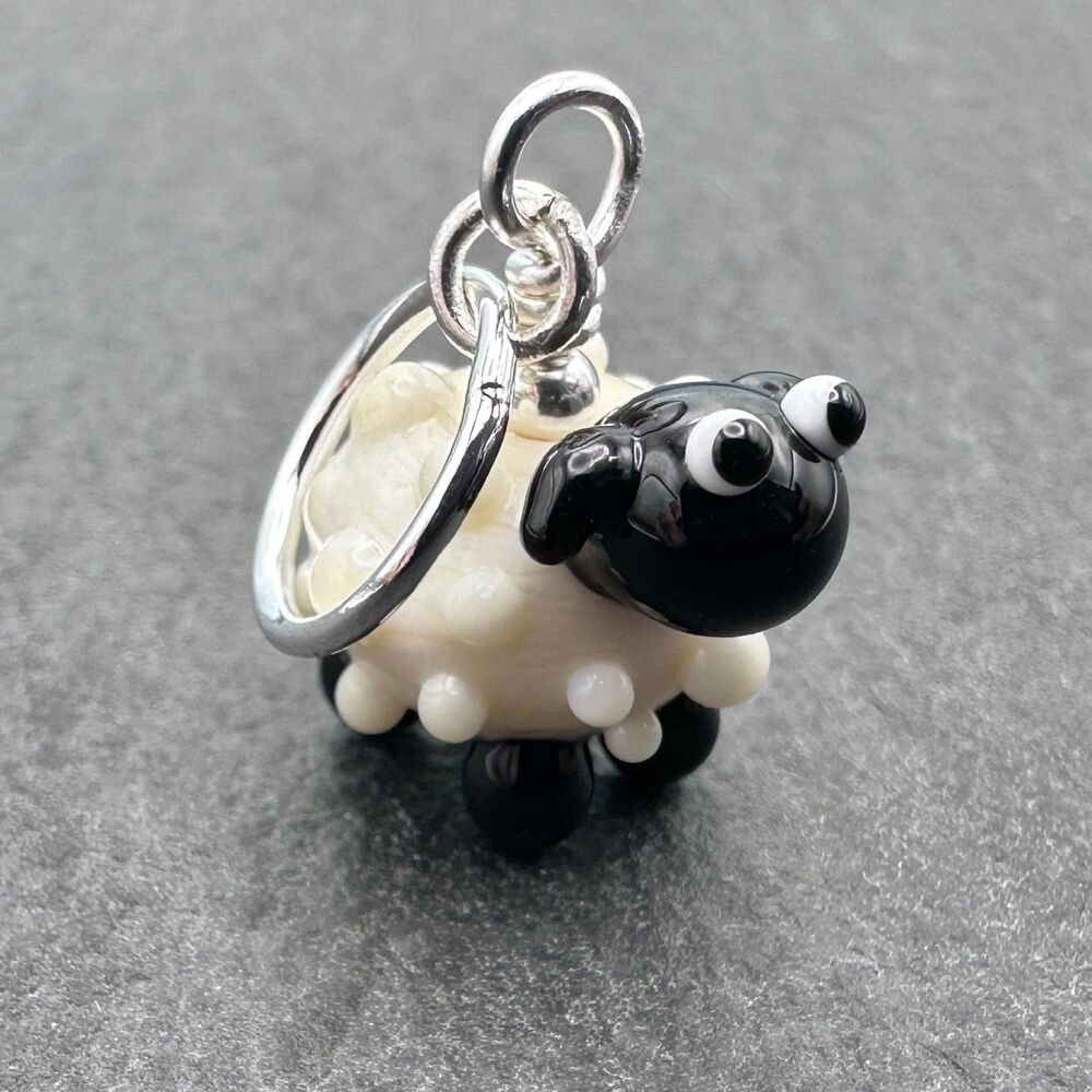 Sheep Stitch Marker - Cream