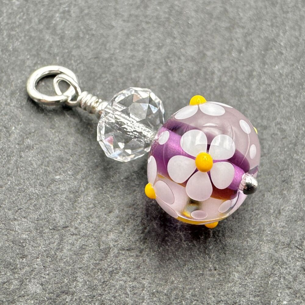 'Purple' Ditsybead Pendant