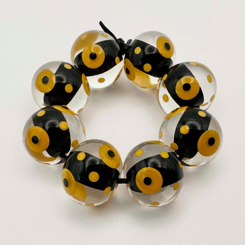 'Spots & Dots' - Black & Yellow