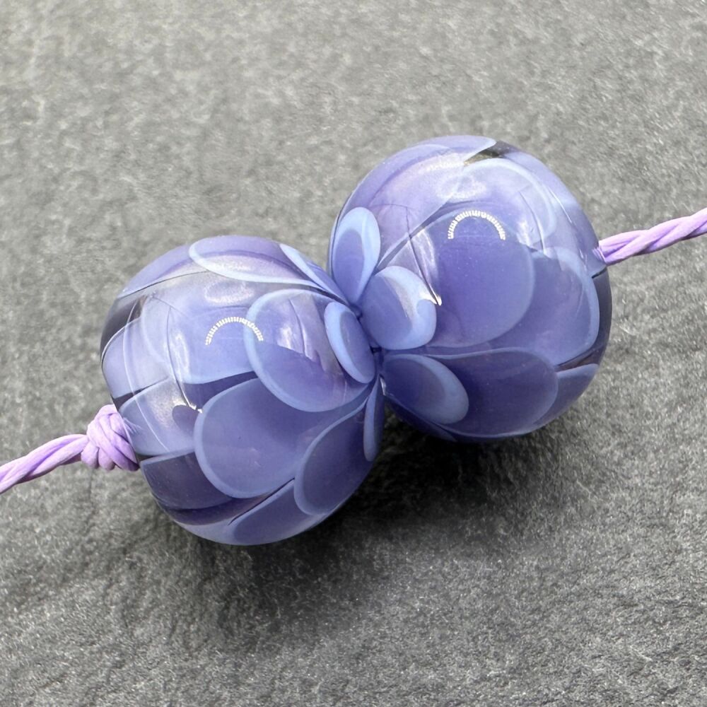 'Petals' Pair - Periwinkle