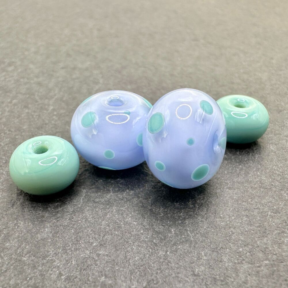Spotties Pair - Light Blue & Spearmint