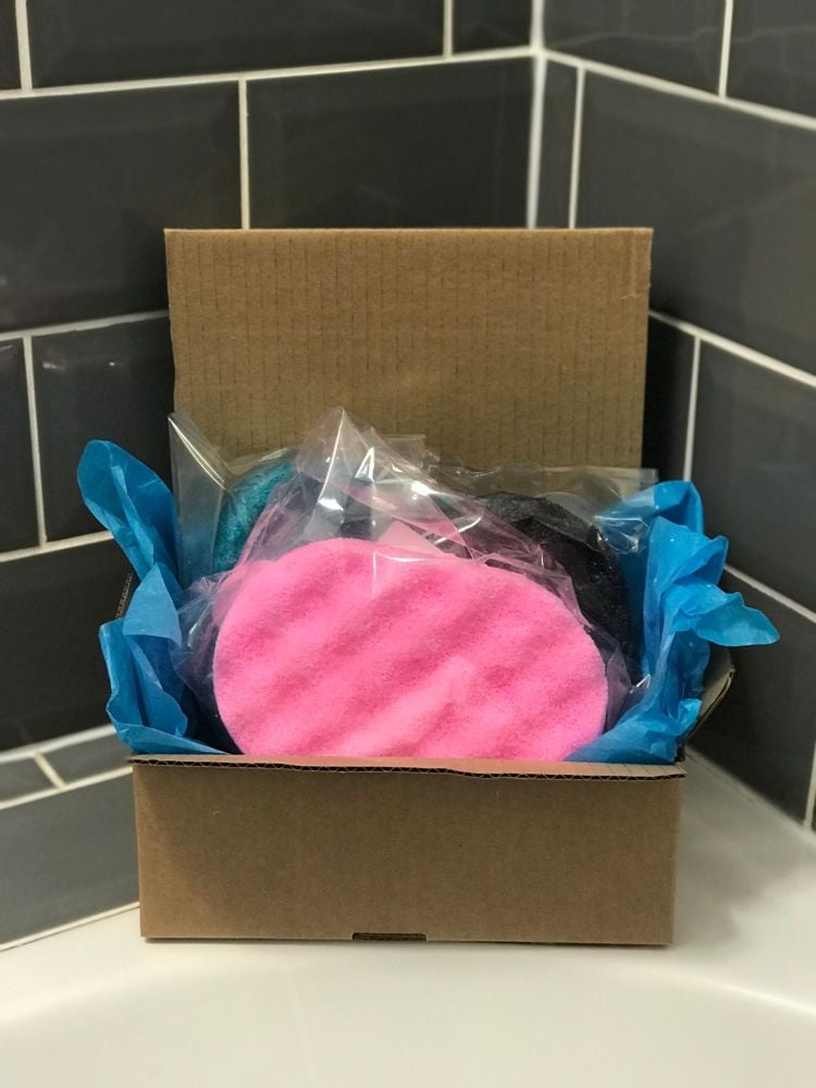 Gift Box with a set of 4 perfume inspired soap sponges