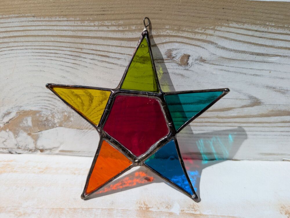 Copper foiled stars (large)