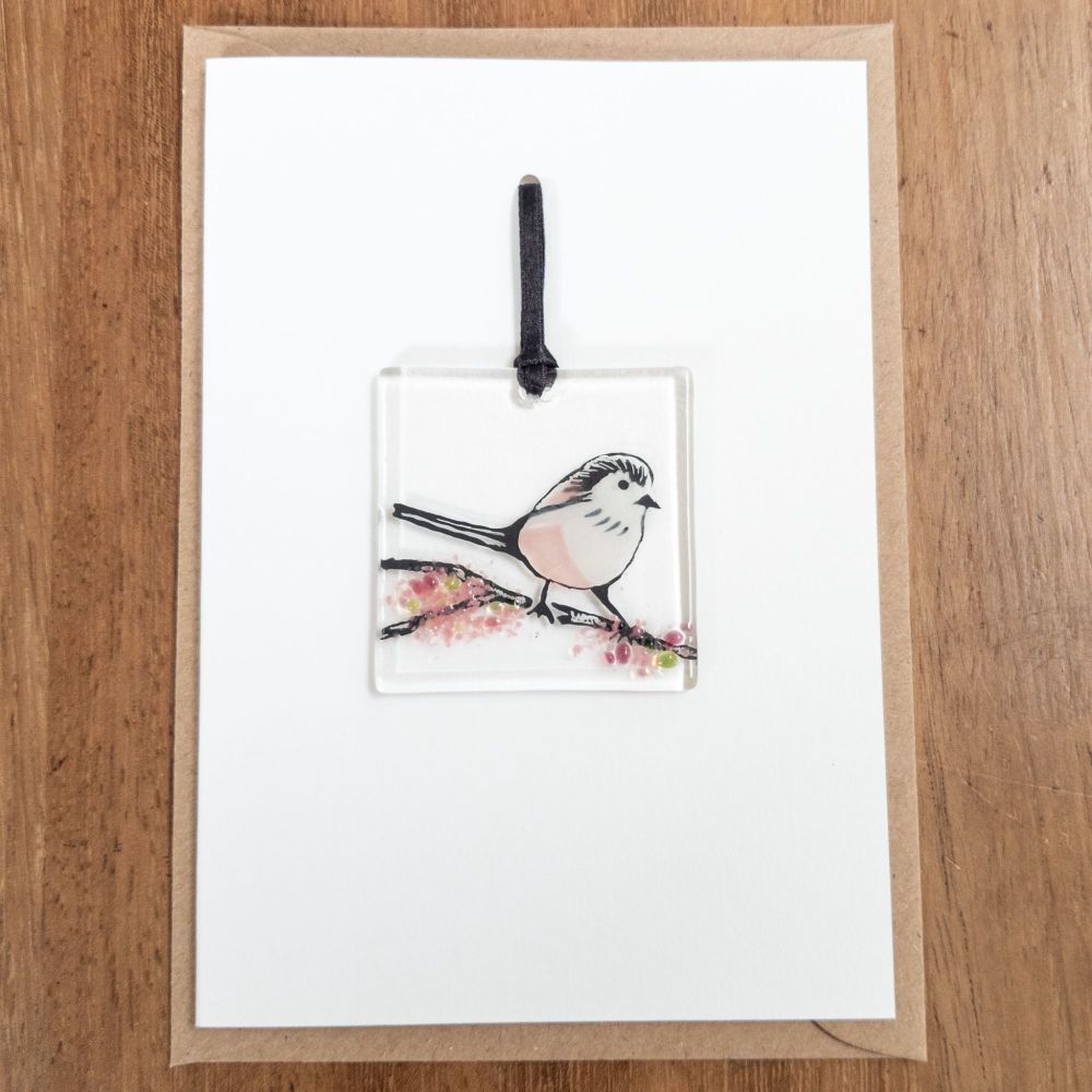 Long tailed tit card