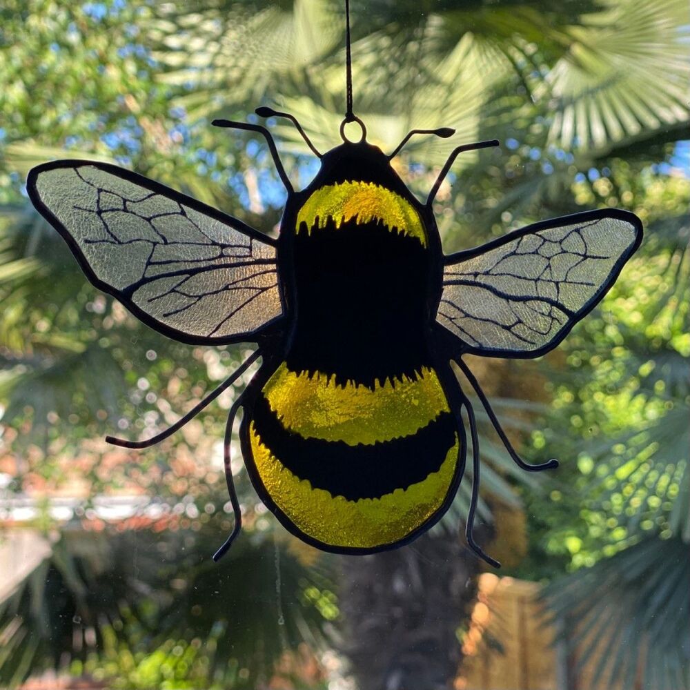 Stained glass bee