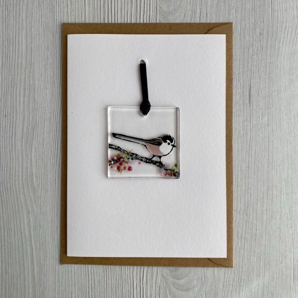 Long tailed tit card