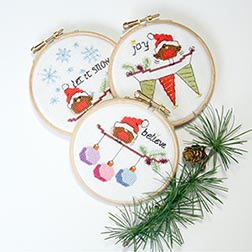 Christmas Robins set 1