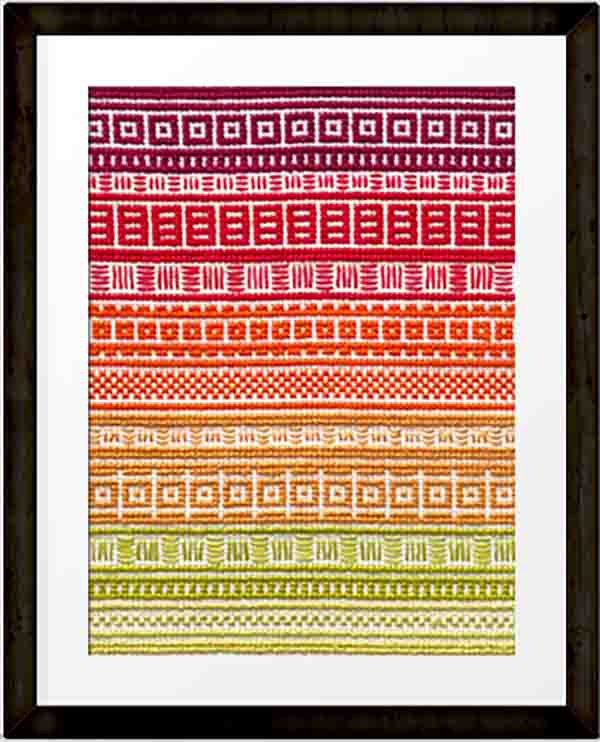 September 'A Year in Stitches' Cross stitch pattern by Mood trackers - digital download pdf