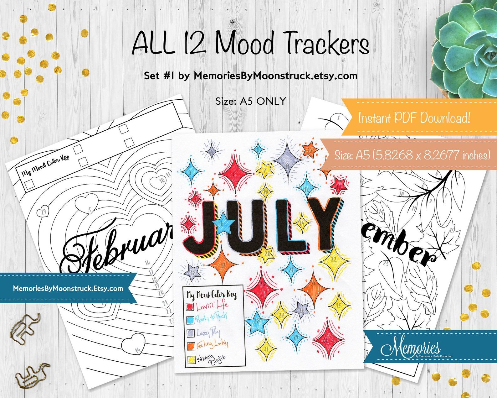 Moonstruck mood trackers
