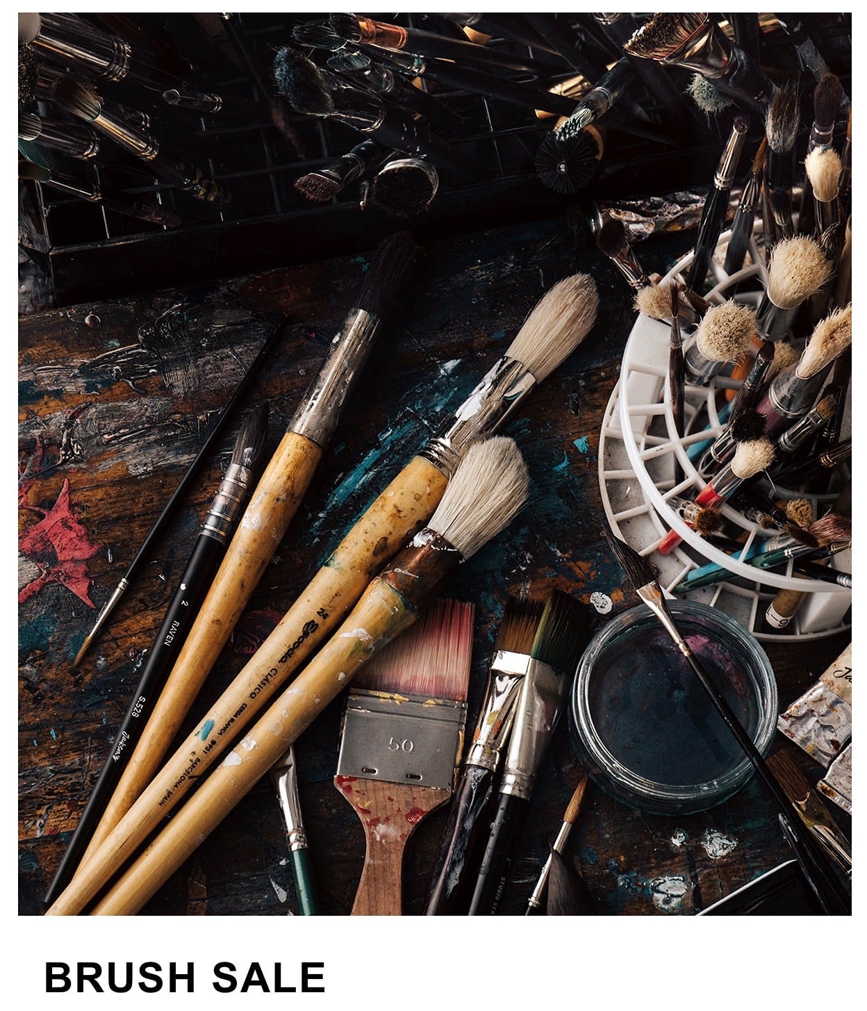 Brush sale at Jackson's Art