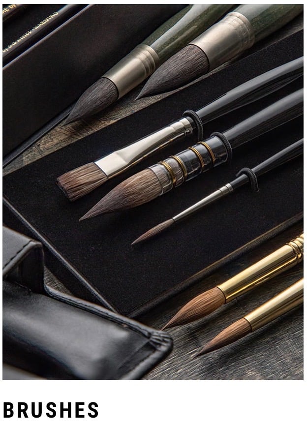 Paint brushes at Jacksons Art resources