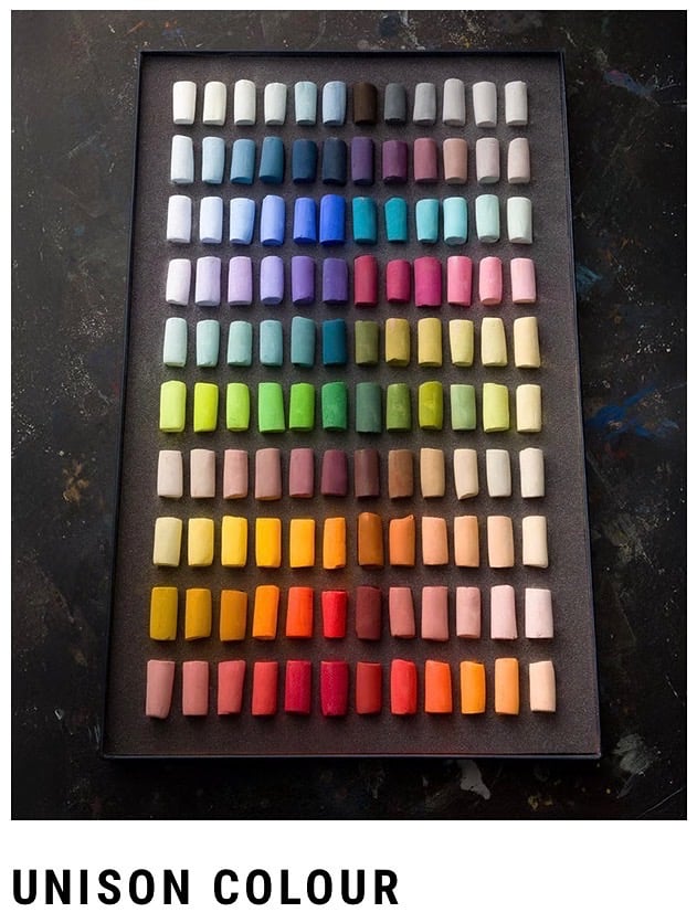 Unison colour pastels at Jacksons Art for drawing