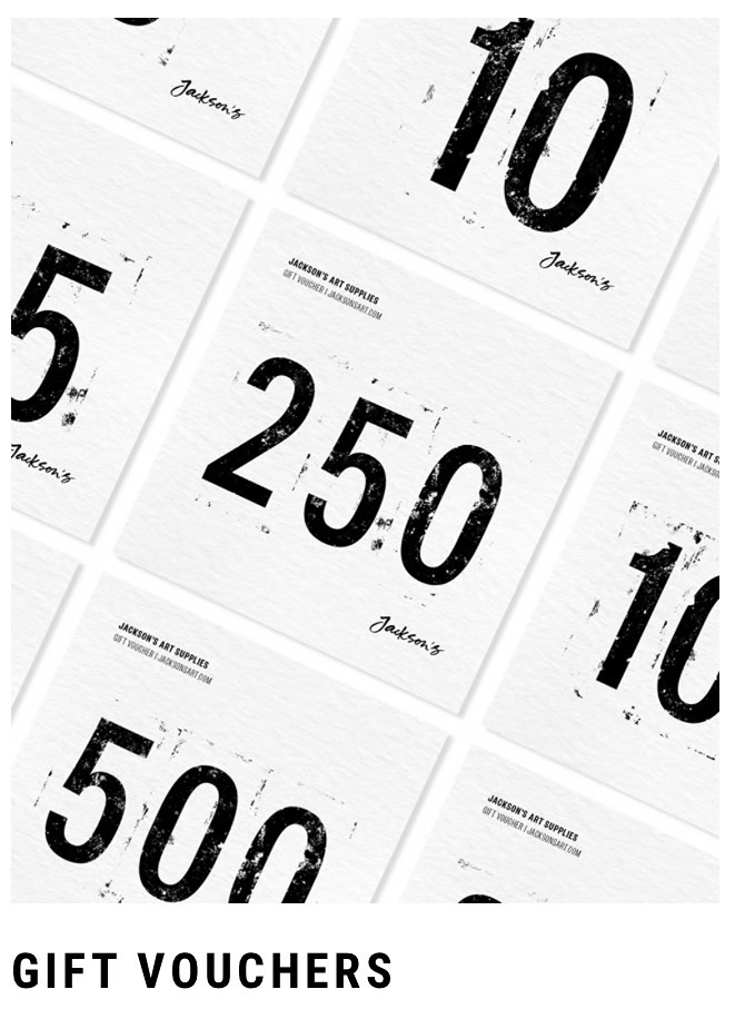 Vouchers and gift guide for artists at Jackson's Art artists birthday and Christmas gift ideas