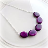 Blackcurrant Knotted Necklace