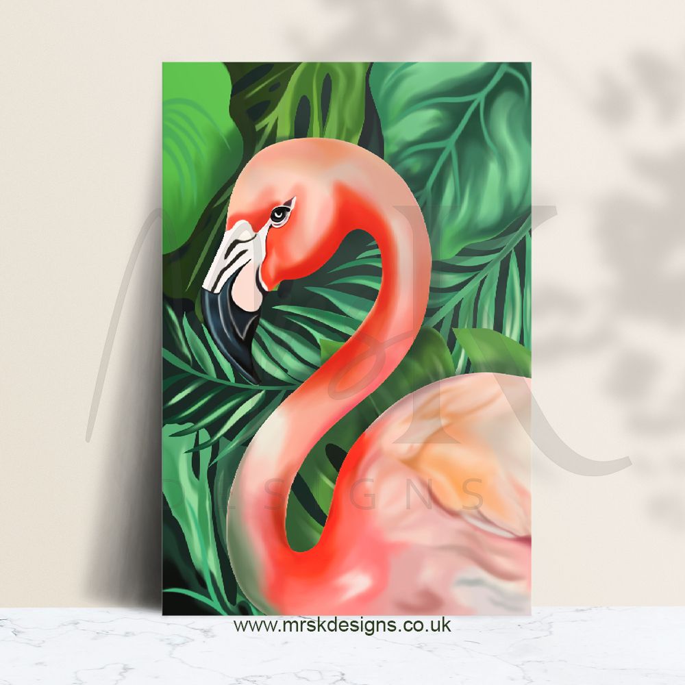 Mrs K Designs_Flamingo Print