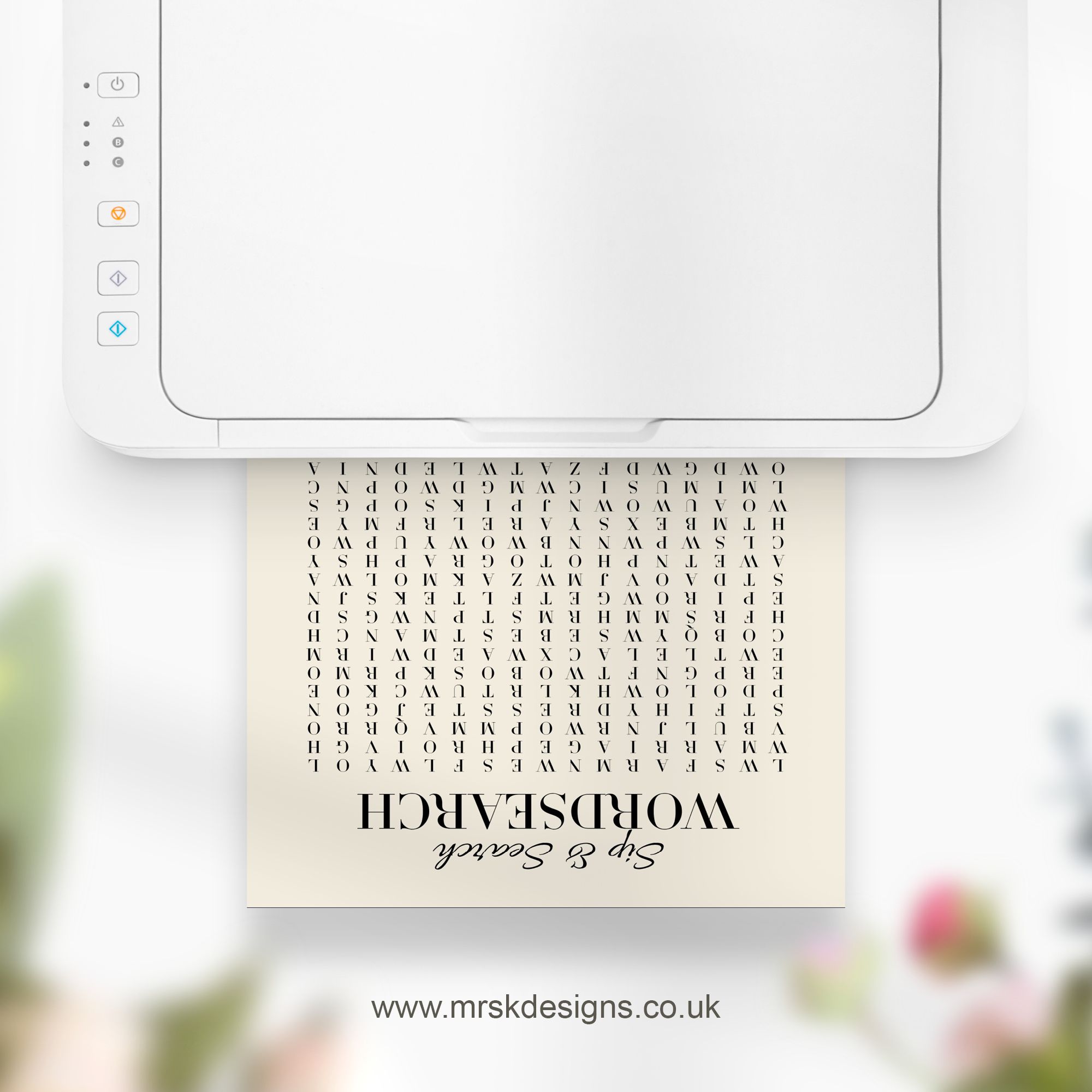 Editable wedding invitation print-at-home template, featuring a yellow floral design package