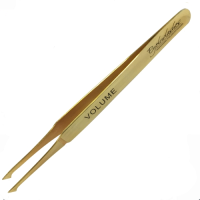 Volume Lashes Pick Up Tweezers Gold Plated