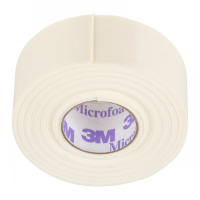 3M Microfoam Tape - 1 Roll - Perfect for Under Eyes (2.5 cm Width x 5 Metres Length)