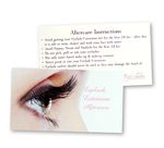 Client Aftercare Cards for Eyelash Extensions - Pack of 50