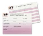 Client Record History Cards for Eyelash Extensions