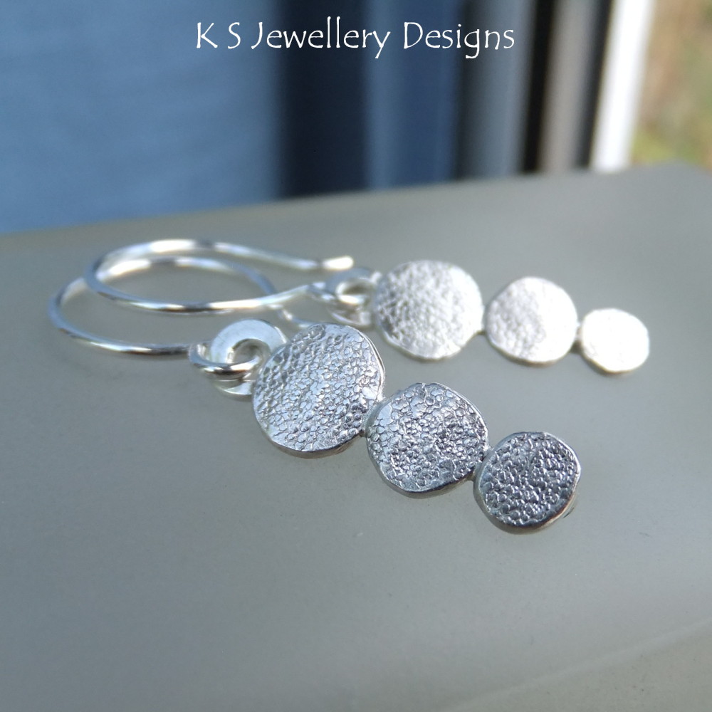 Stepping Stones Sterling Silver Earrings
