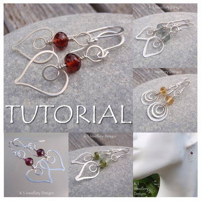 HAMMERED HEARTS - Wirework Jewellery Tutorial (e-mailed PDF download)