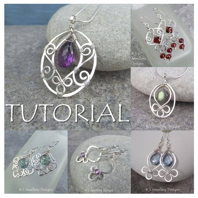 BLOSSOM DROPS - Wirework Jewellery Tutorial (e-mailed PDF download)