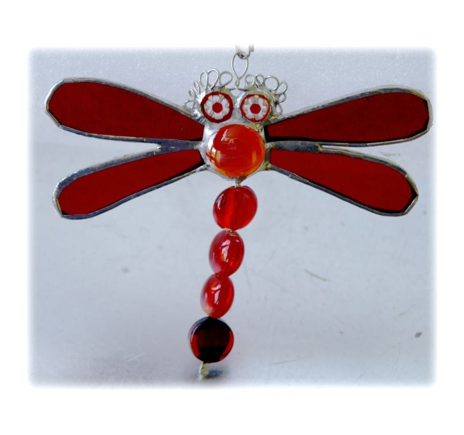 RED Dragonfly beadtail 029 Red #1804 FREE 10.00