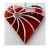 RED Swirled Heart 004 #1805 FREE 15.00