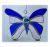 BLUE Birthstone Butterfly 046 Sapphire Sep #1807 FREE 13.00