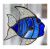 BLUE Fish Tropical 022 Blue #1904 FREE 13.00